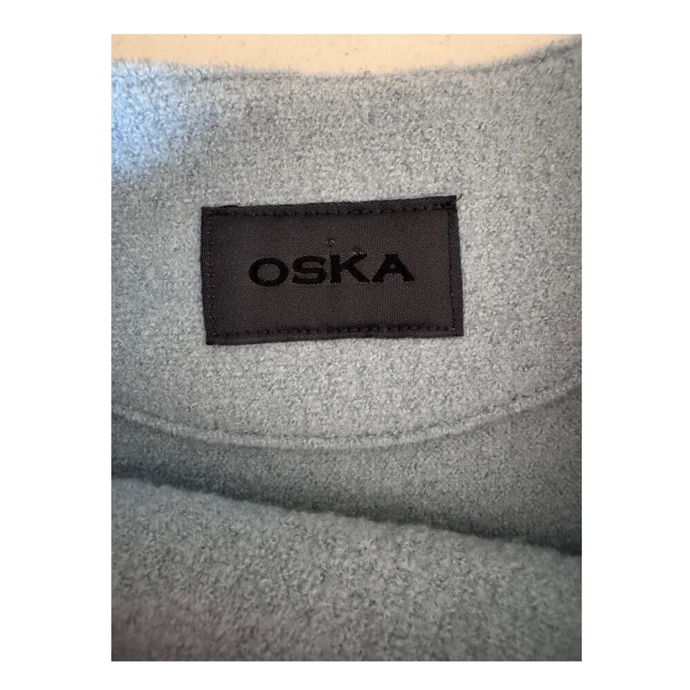 OSKA Women’s Gray 100% Pure Virgin Wool Pullover Sweater - Picture 8 of 13